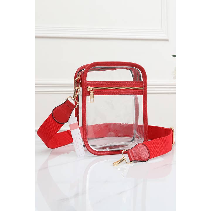 Hana - Wholesale Crossbody Bag - Women's - Clear PU Cross Body Mini Bag4