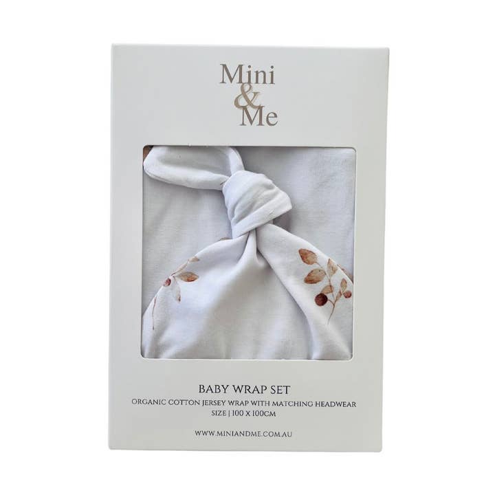 Mini & Me babywikkelset van biologisch jersey voor de herfst voor wholesale door Cuddle Bug & Co