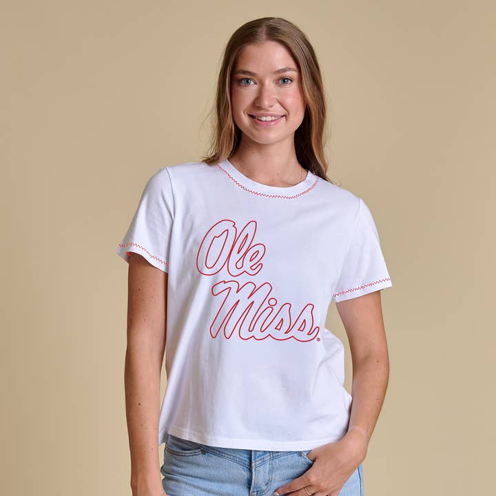Das bestickte T-Shirt | Ole Miss für den Großhandel von Stewart Simmons