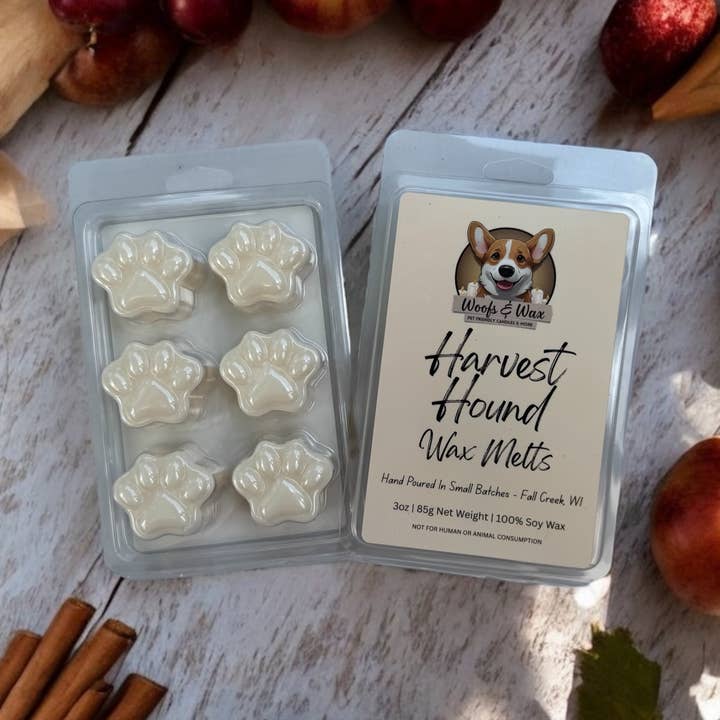 Harvest Hound Wax Melts - 3oz 100% Soy - Pet Safe for wholesale by Woofs & Wax