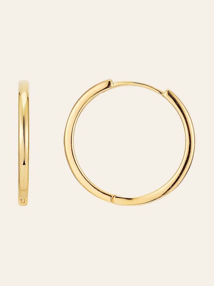 Créoles Mère 25 mm pour la vente par Camellia NYC