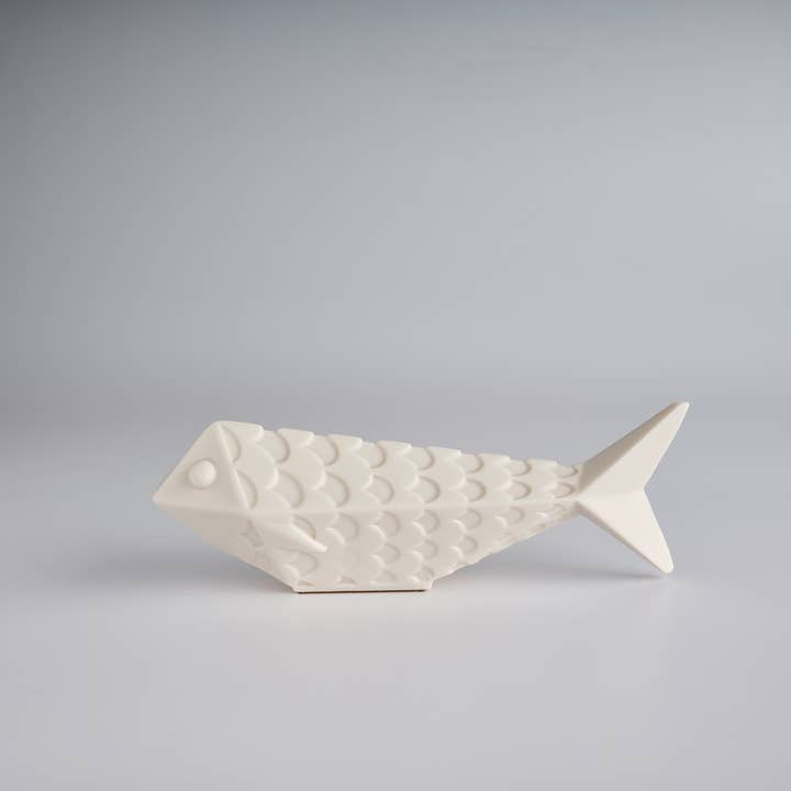 DECORATIVE & AROMATIC PIECE SARDINE - WHITE for wholesale by Manulena