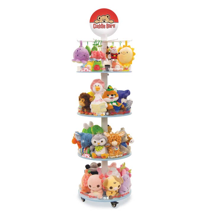Circular Plush Display (Adjustable Shelf Toy Display) for wholesale by Cuddle Barn, Inc.