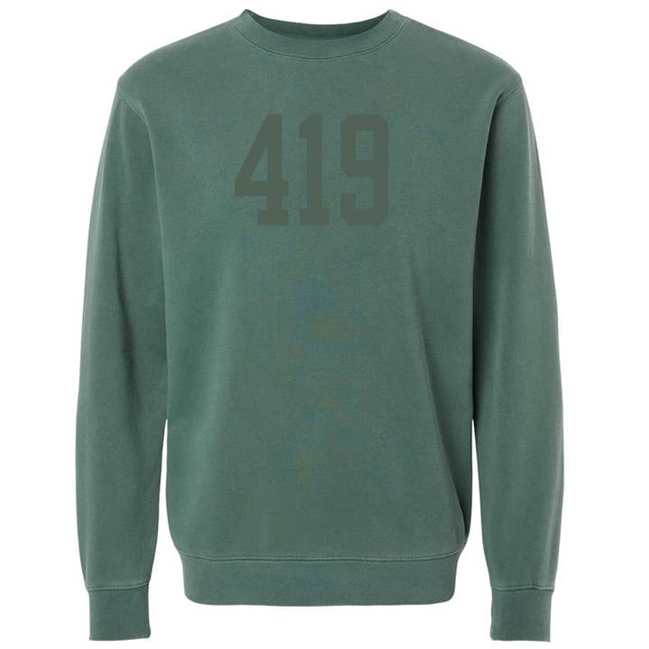 Jupmode - Wholesale Graphic Sweatshirt - Unisex - Custom Area Code Puff Print Tone on Tone Sweatshirt0