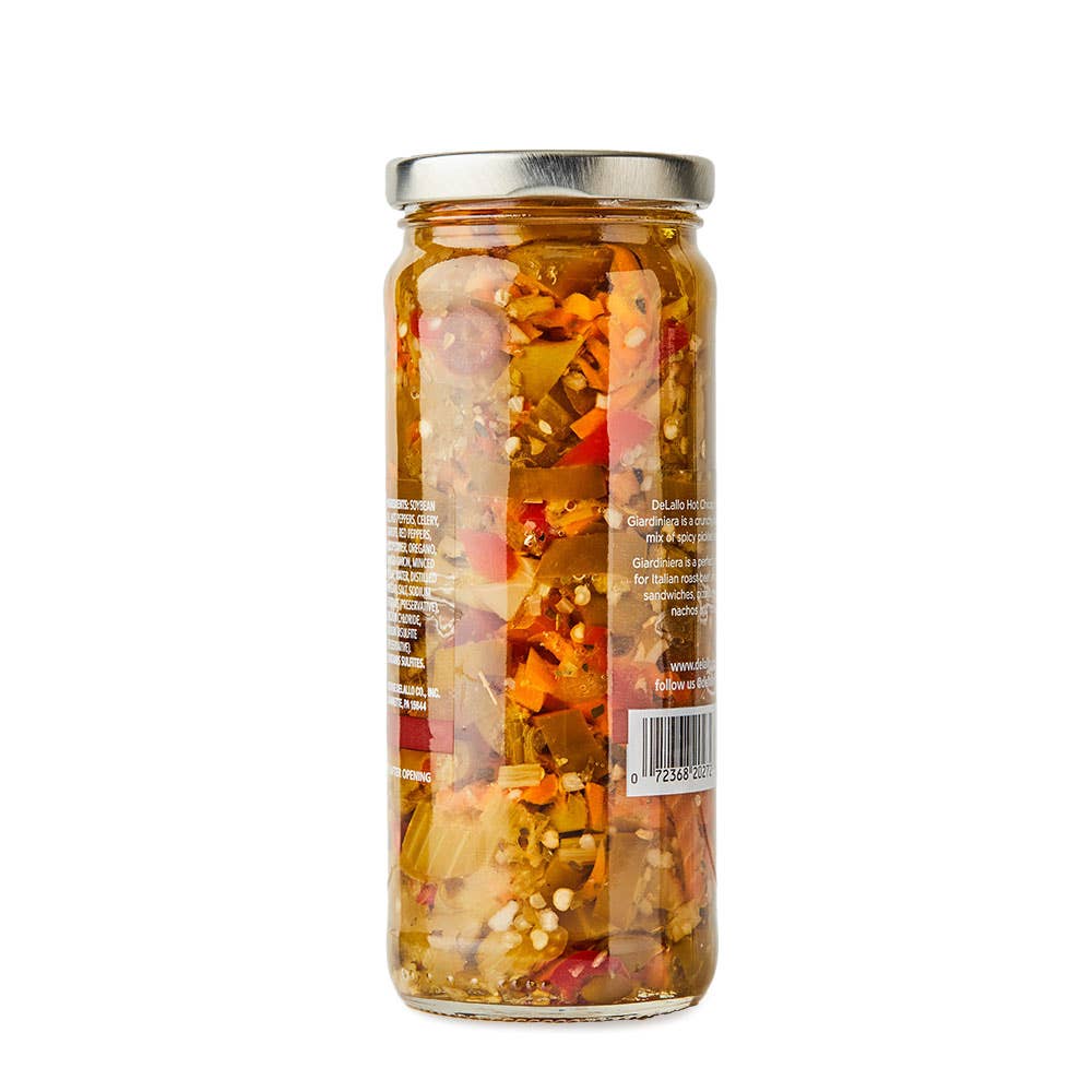 Delallo - Vente Légumes marinés - Giardiniera style Chicago épicée (16 oz)2