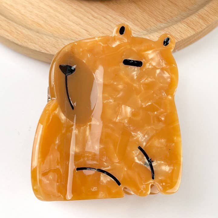 TheDivaSoap - Wholesale Hair Clip - Women's - Cute Capybara Hair Clip,Animal Claw Clip0