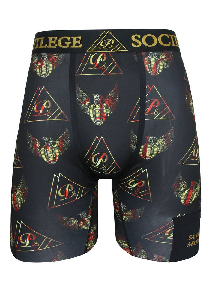 Ropa interior Trinade Monogram negra para venta al por mayor de Privilege Society