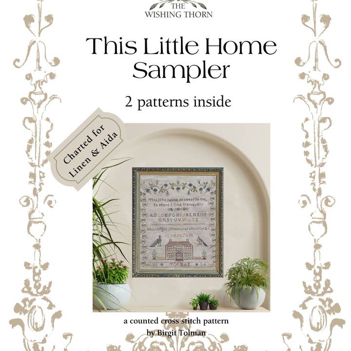 The Wishing Thorn - Vente Accessoire de broderie/point de croix - Cet échantillonneur Little Home0