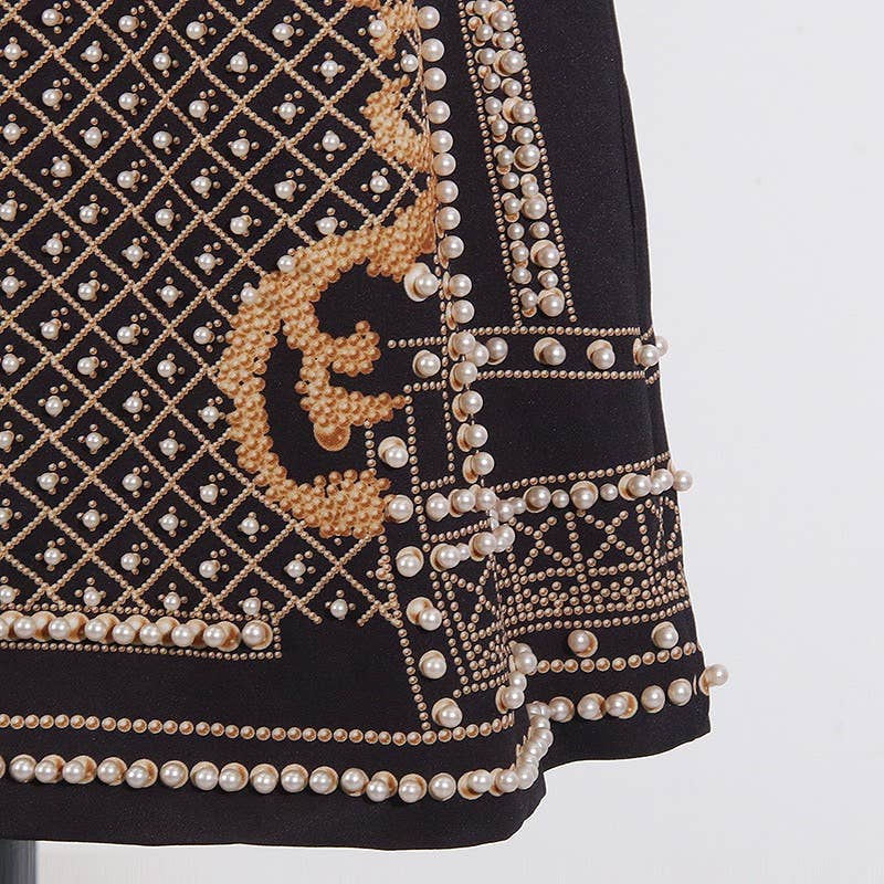 Color as pictures CT95 Beaded V-Neck Long-Sleeve Trench Coat for Women for wholesale on Faire9