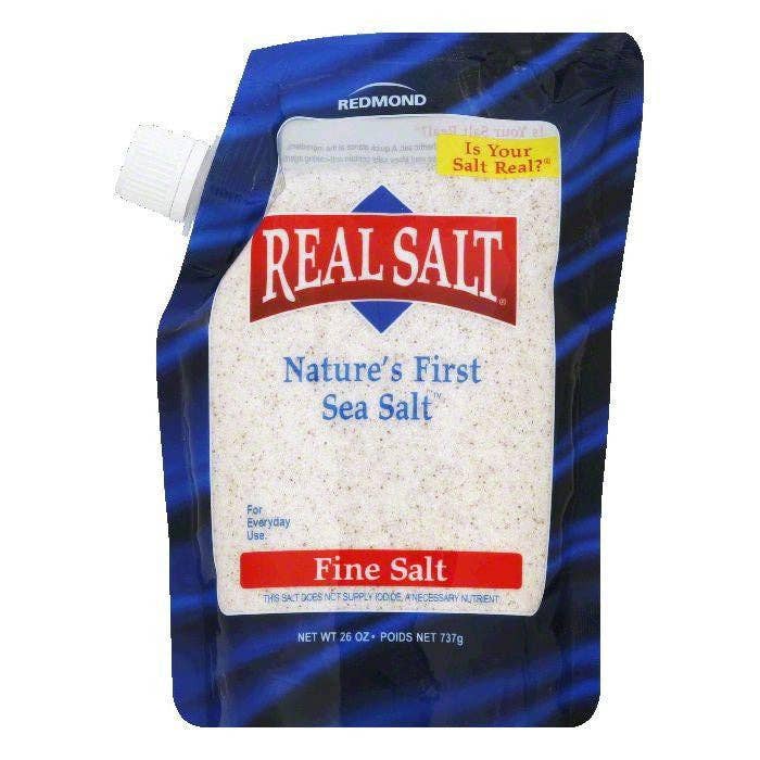 KeHE Distributors, LLC - Wholesale Salt - Redmond Fine Nature's First Sea Salt, 26 OZ (Pack of 6)