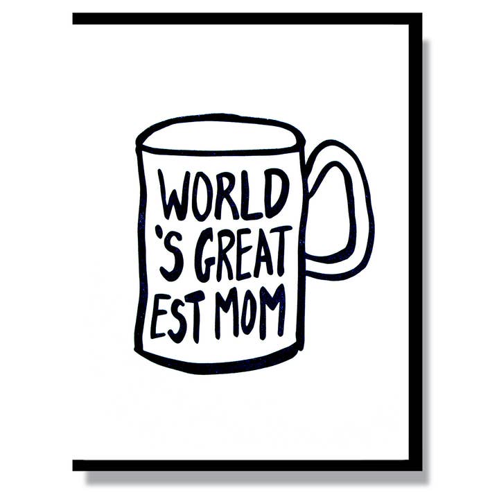 World's Greatest Mom Card for wholesale by Smitten Kitten