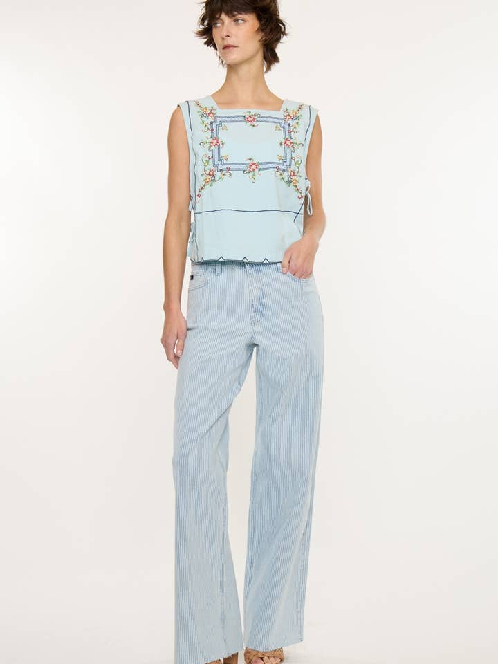 OUVRIR PACK HIGH RISE STRIPE WIDE-KC2191L pour la vente par Kan Can USA