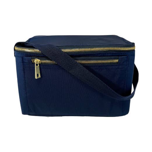 Mint - Vente Sac/boîte repas - Boîte à lunch en nylon et laiton bleu marine | Menthe0