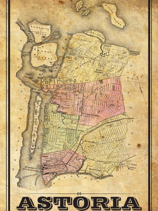 Astoria Vintage geremixte kaart voor wholesale door LOST DOG art & frame