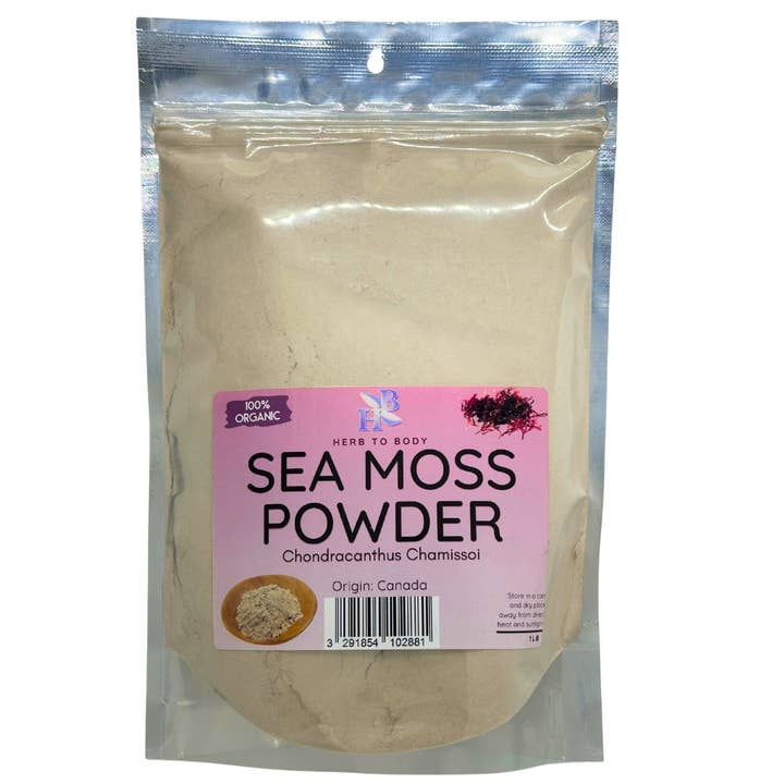 Herb To Body - Wholesale Protein/Superfood Powder - Irish Sea Moss Powder 1lb (Organic)