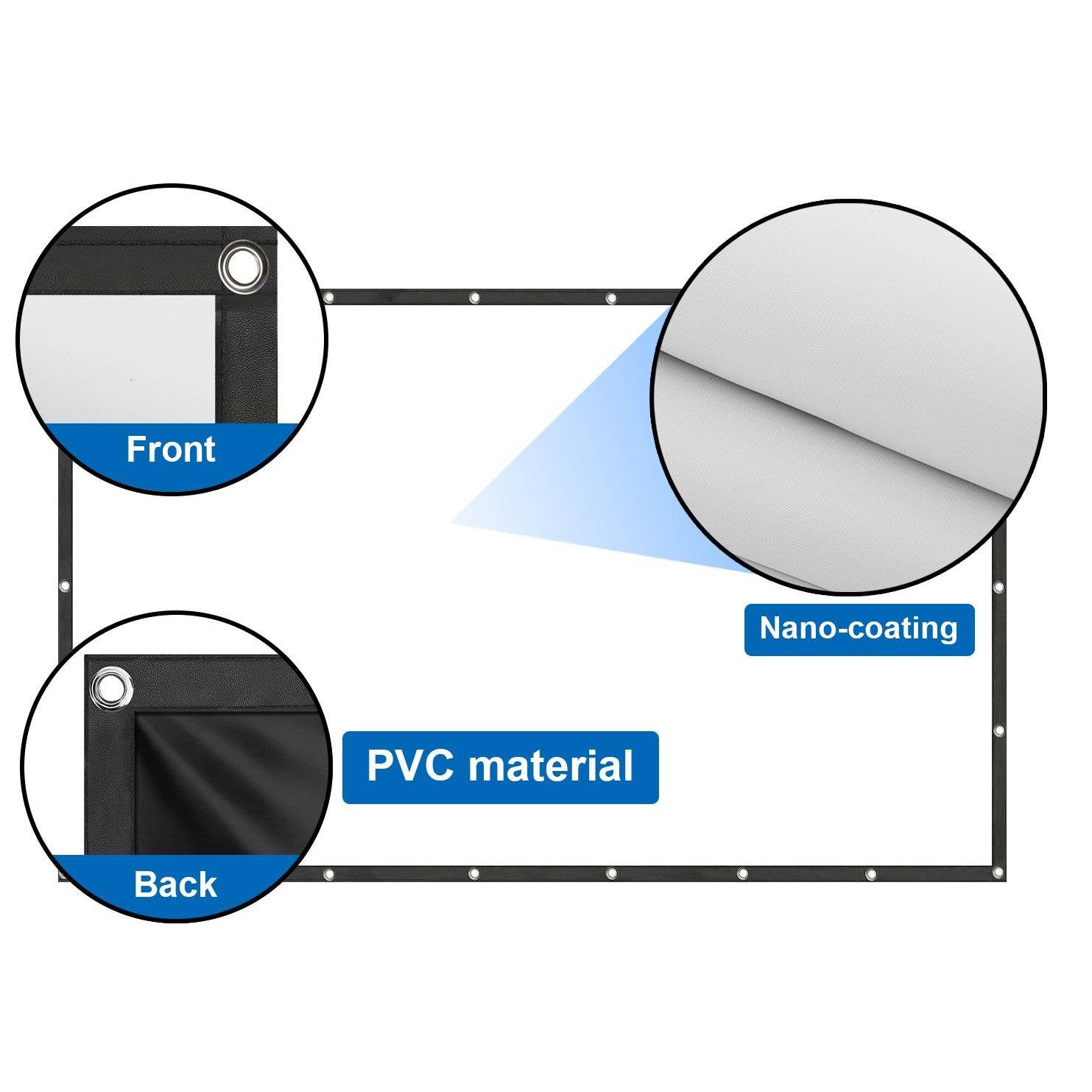 white LV-STA100FP PRO Screen 16/9 100" White/Black for wholesale on Faire3