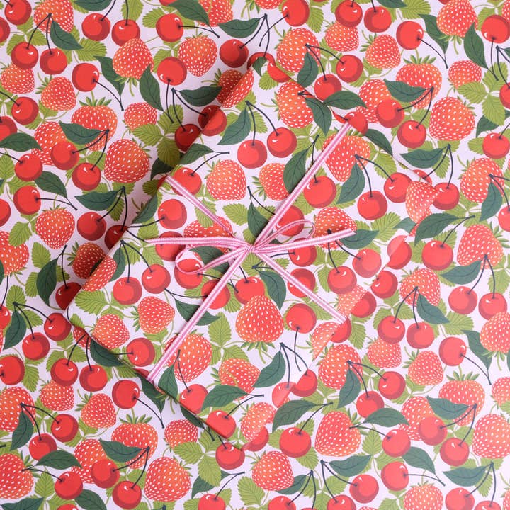 Sommarfrukter | Presentinslagning, Inslagningspapper | Bär för wholesale av Printer Johnson Ltd