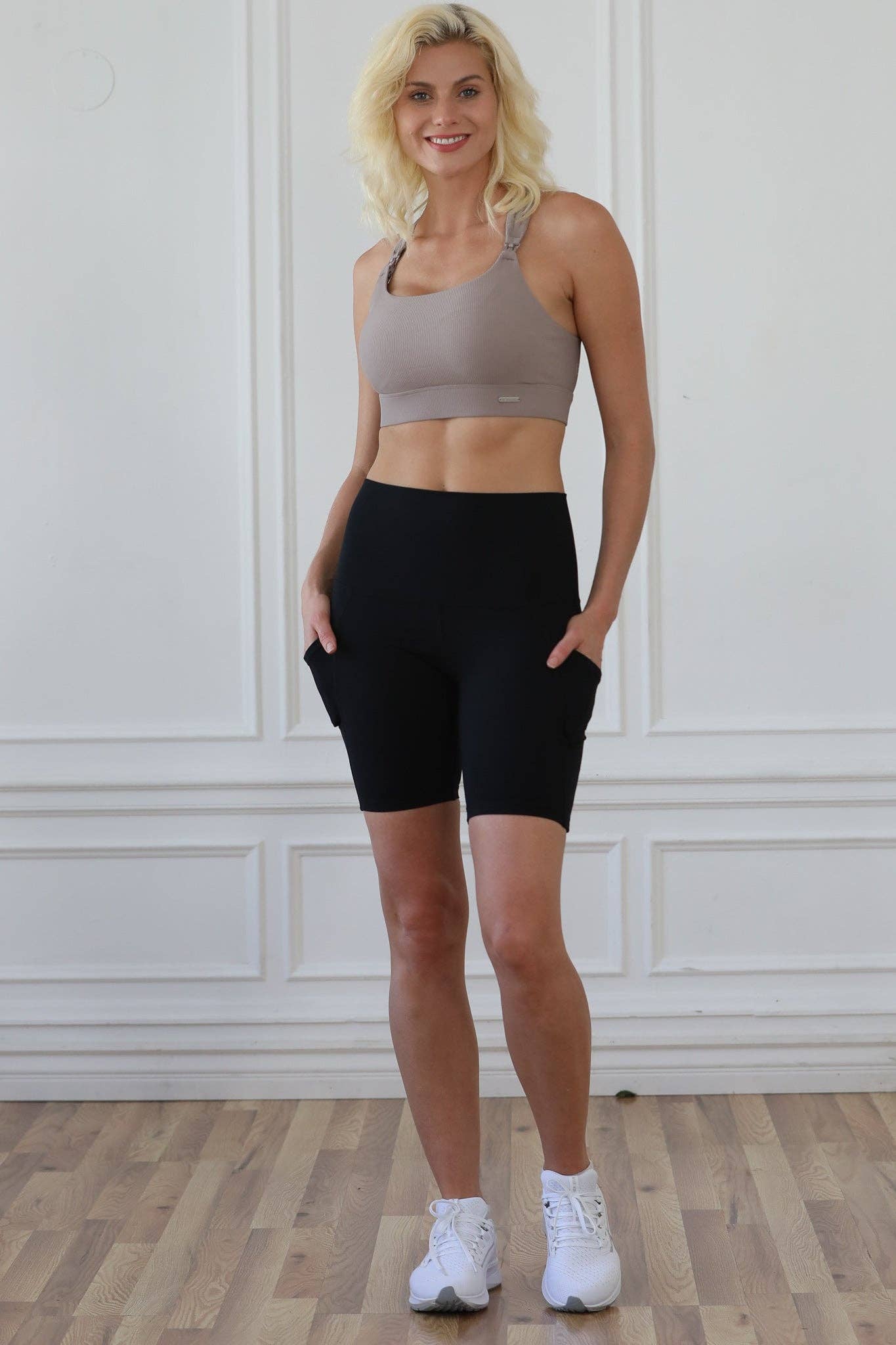 Chai Chloé 4 Running Nursing & Pumping Sports Bra (Ribbed Chai) for wholesale on Faire11