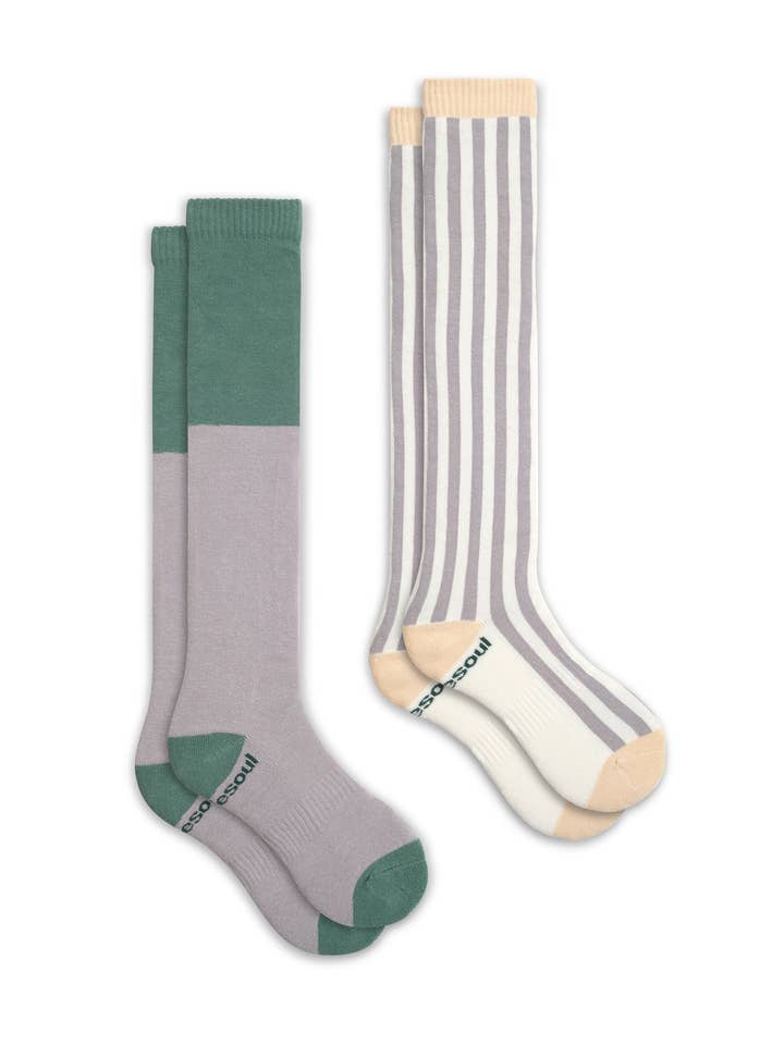Mina Ultrahigh Sock 2 Pack Mixed for wholesale by doublesoul