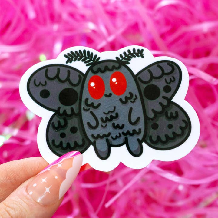 Autocollant Cute Mothman Cryptid 3 pouces | Spooky Sticker pour la vente par ten31stickers