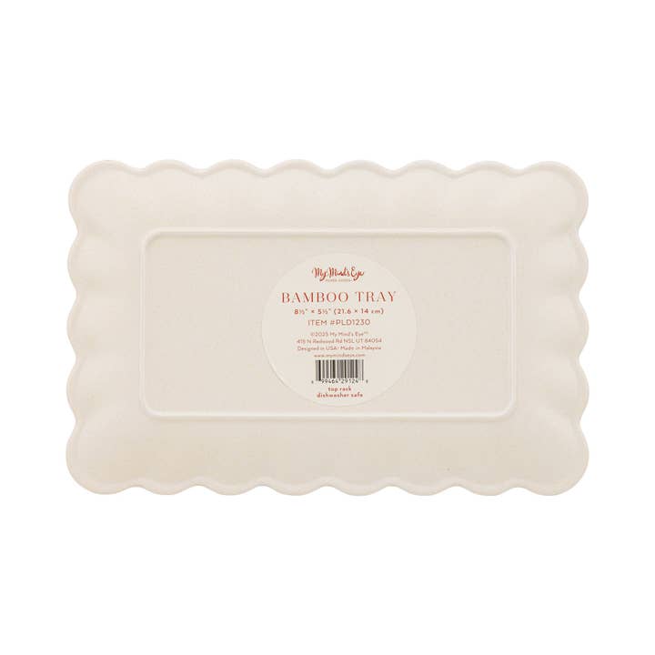 My Mind’s Eye - Wholesale Decorative Tray - PLD1230 - Plaid Bamboo Tray3