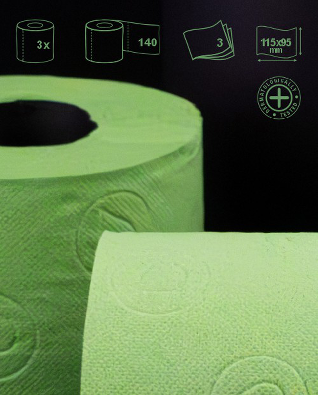 Renova - Wholesale Toilet Paper - Toilet Paper Renova Tubo Gold Green 3 Rolls4