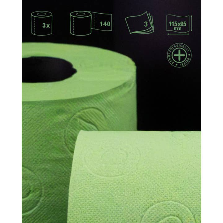 Renova - Wholesale Toilet Paper - Toilet Paper Renova Tubo Gold Green 3 Rolls4