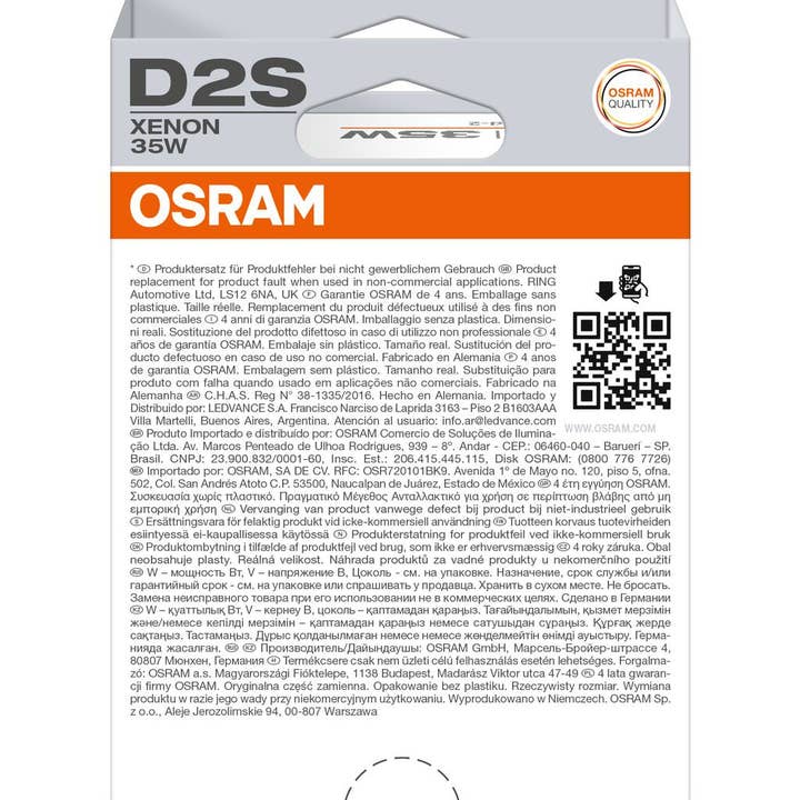 OSRAM ORIGINAL 66240-1HB D2S P32d-2 0V 35W per la vendita all'ingrosso da parte di S&U FairTrade UG