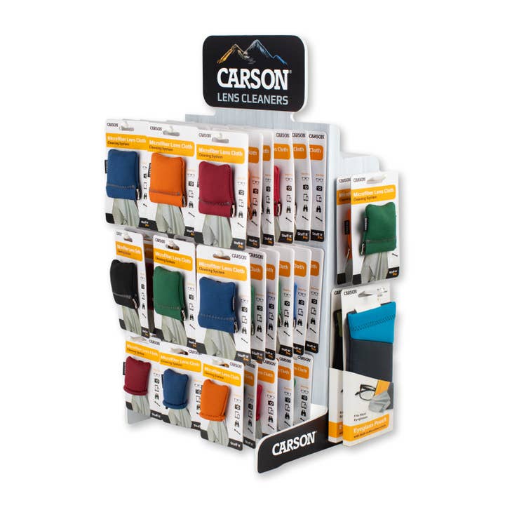 Carson - Wholesale Retailer Display - Accessories - Lens & Screen Cleaners Countertop Display (60 Assorted Pcs)2