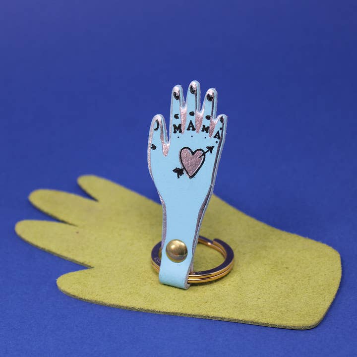 Ark Colour Design - Vente Porte-clés – femme - Porte-clés Mama en cuir véritable2