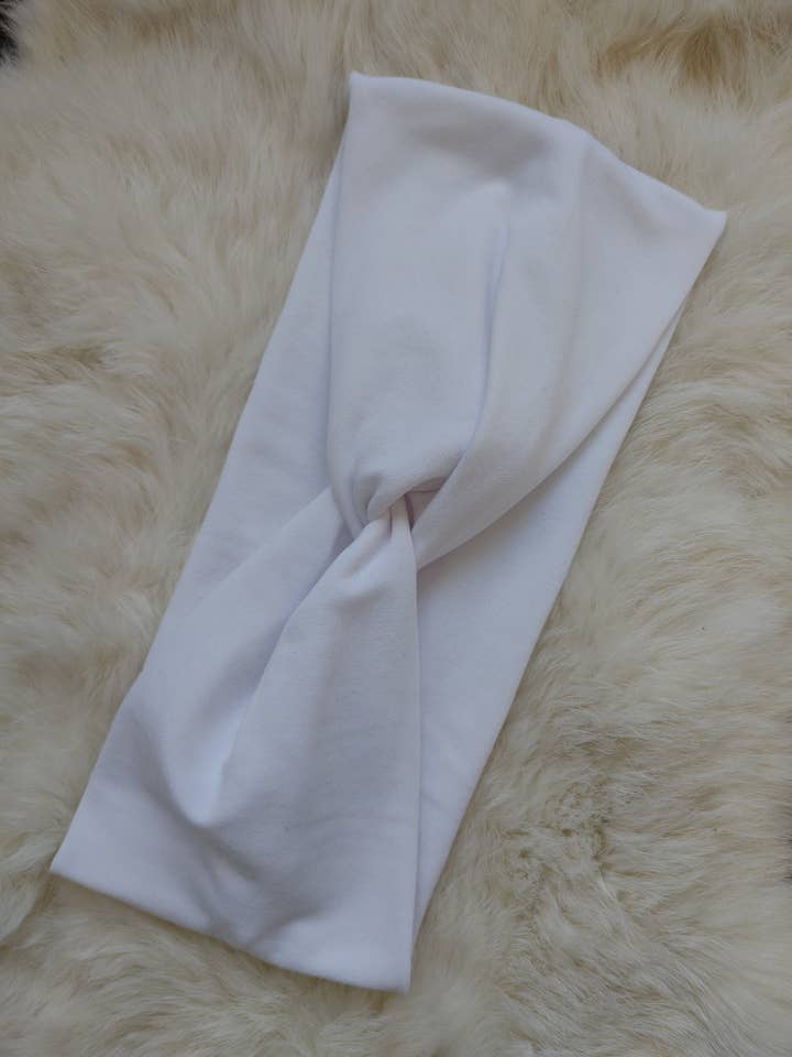 White Headband for wholesale by Sew fashionable headbands