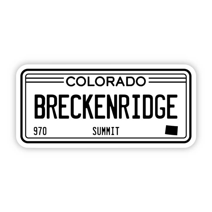Big Moods - Wholesale Sticker - Breckenridge, Colorado License Plate Sticker