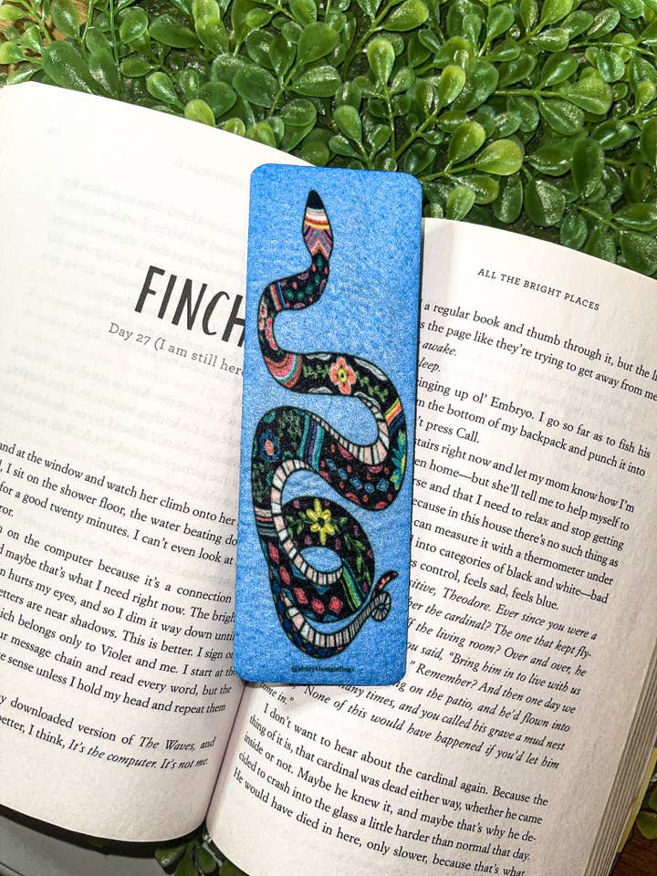 Blommig orm Filt bokmärke för wholesale av Sharp Thoughtlings