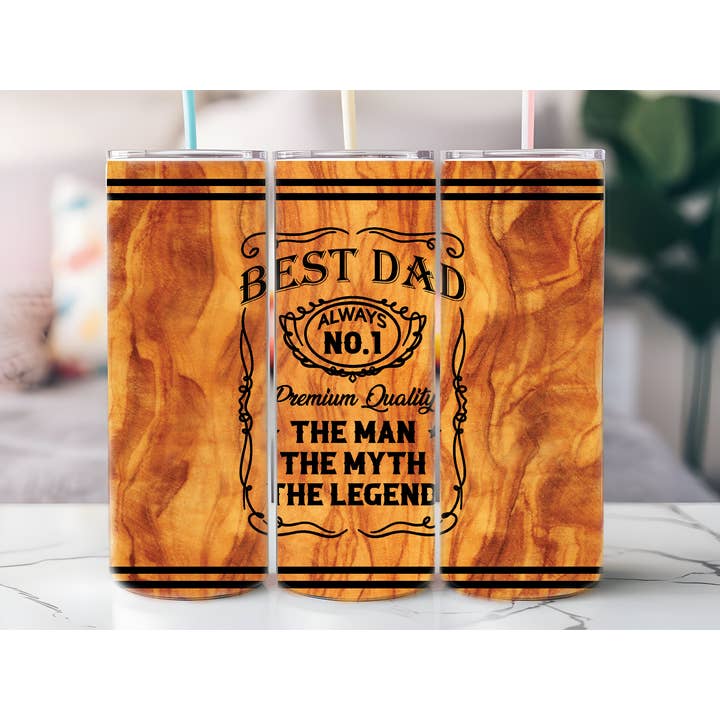 Best Dad 20oz Tumbler Physical Item for wholesale by Justified Madness1