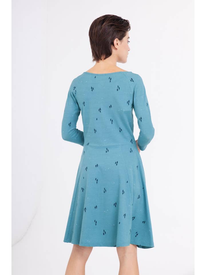 Celine opal blue ranglan sleeve dress. for wholesale on Faire1