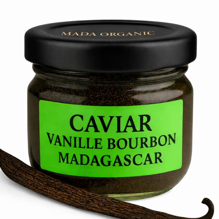 Bourbon vaniljekaviar fra Madagaskar 10g x 5 glas for engroshandel hos Comptoir Des Epices Madagascar