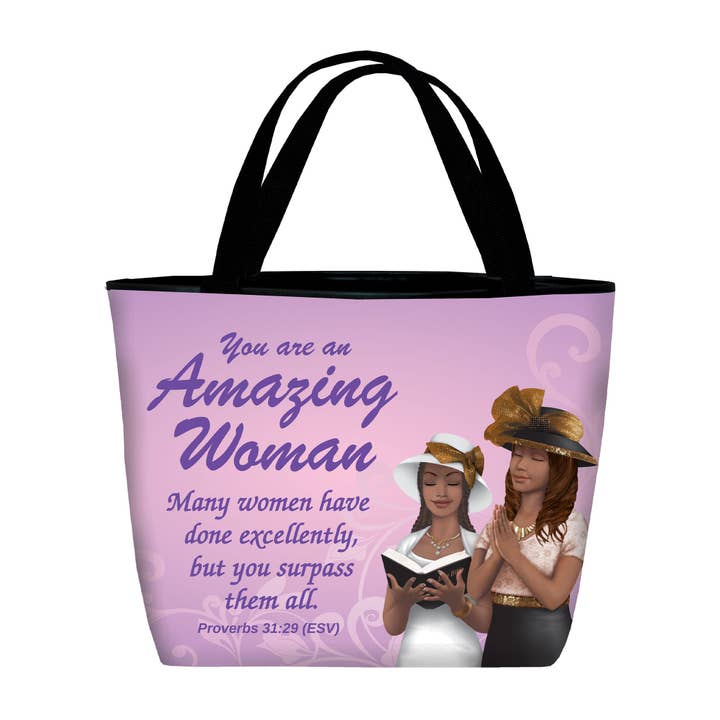81868 : Sac fourre-tout : Amazing Woman * pour la vente par Positive Image Gifts