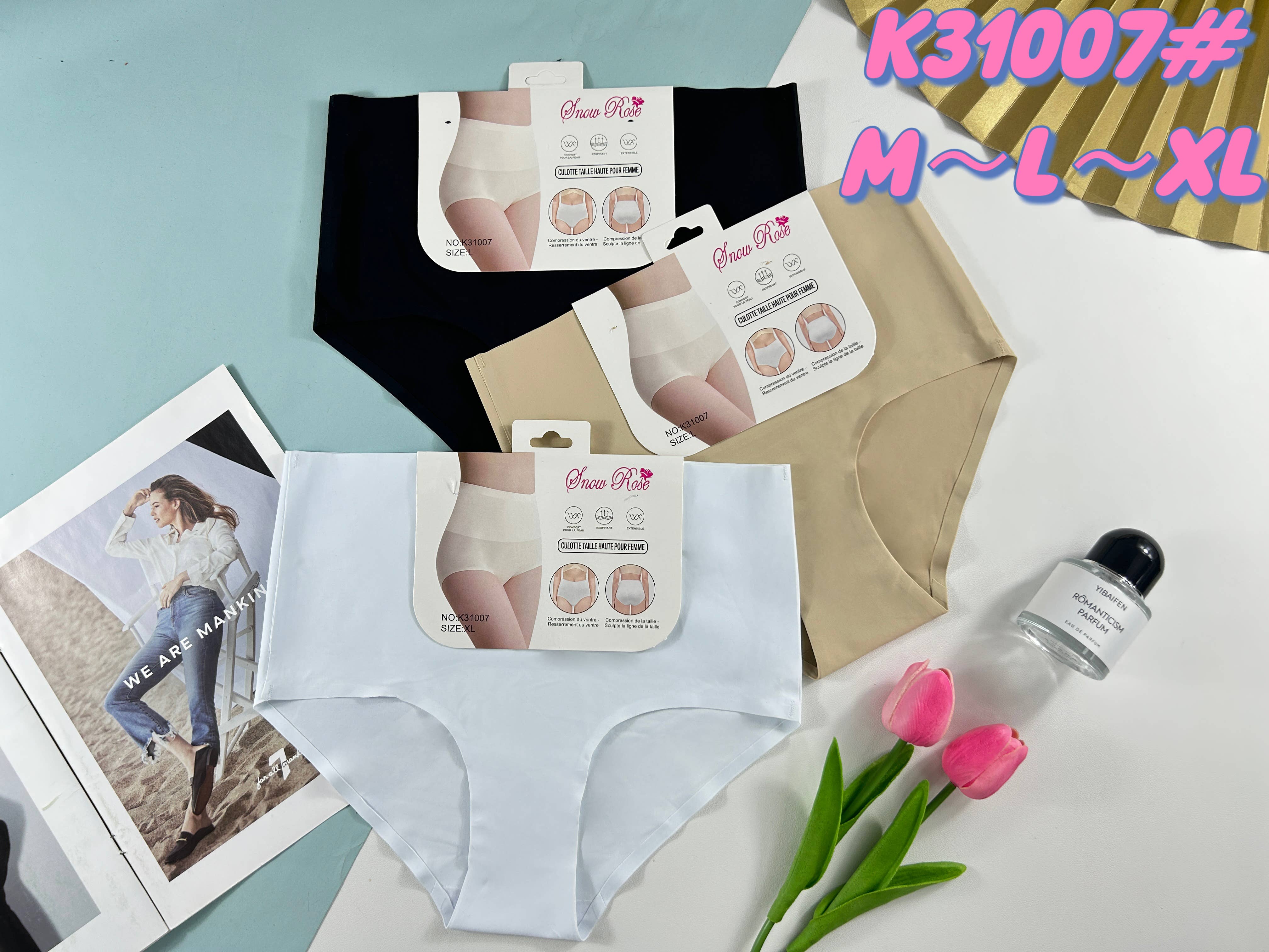 Belle Com'Elle - Wholesale Underwear - Women's - High Waist Panty with Good Coverage/K310070