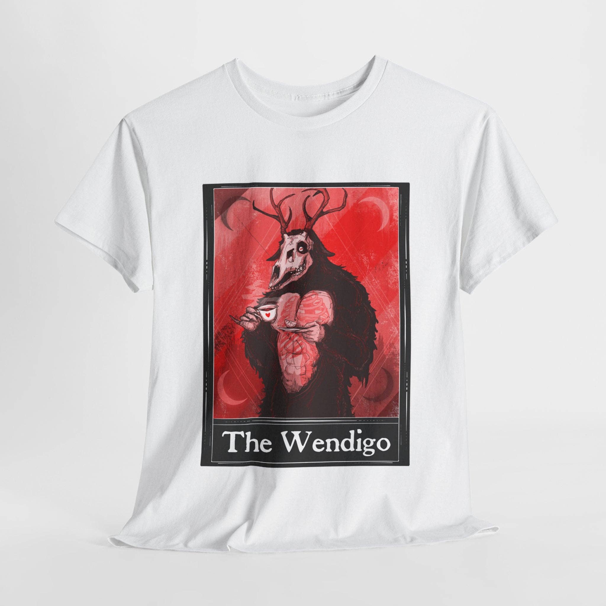 LVB Art - Wholesale T-Shirt (Graphic) - Unisex - The Wendigo Tarot  (Front & Back Print) Unisex Heavy Cotton Tee2