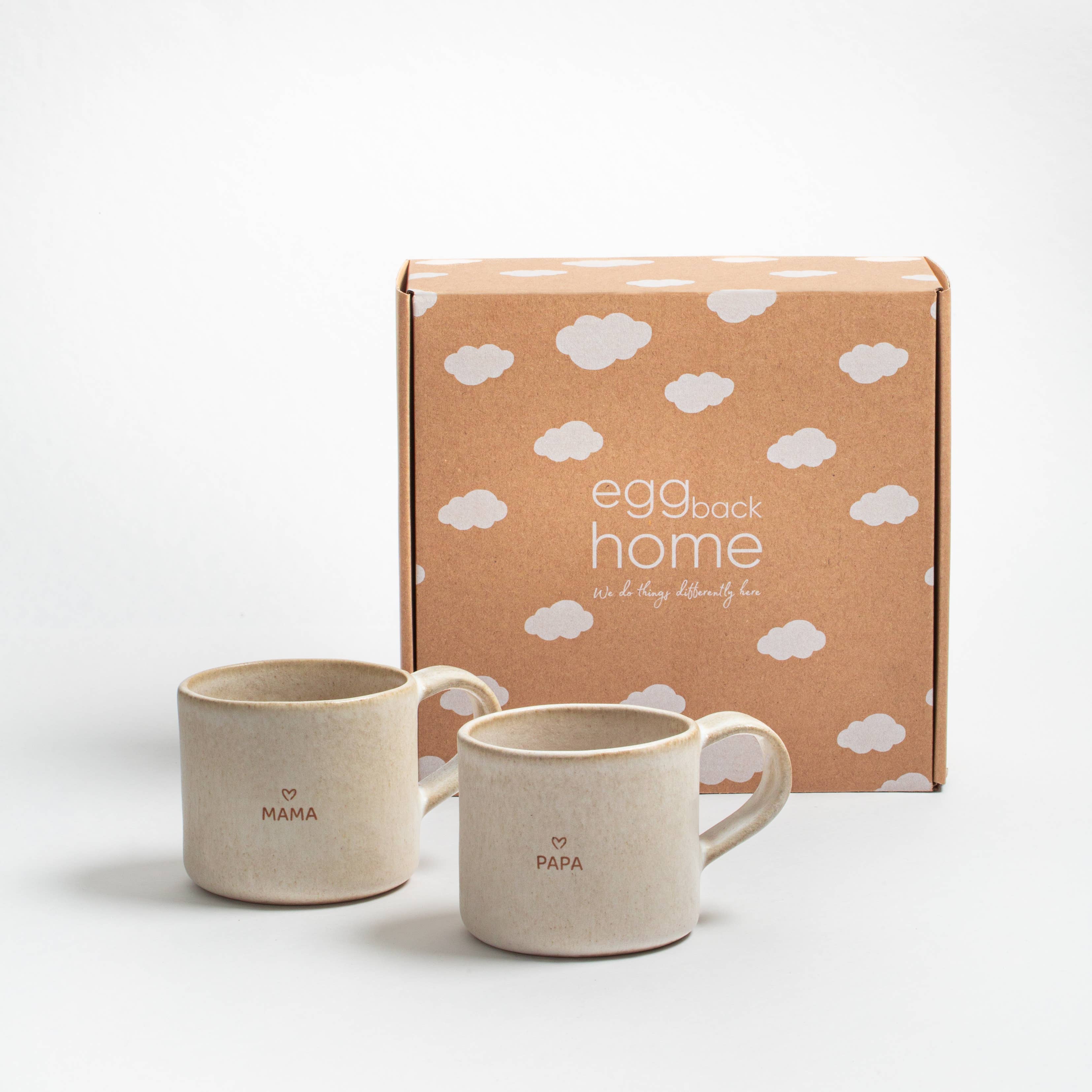 Egg Back Home - Wholesale Coffee mug - Sand Storm 2 Mugs Set Mama & Papa Collection