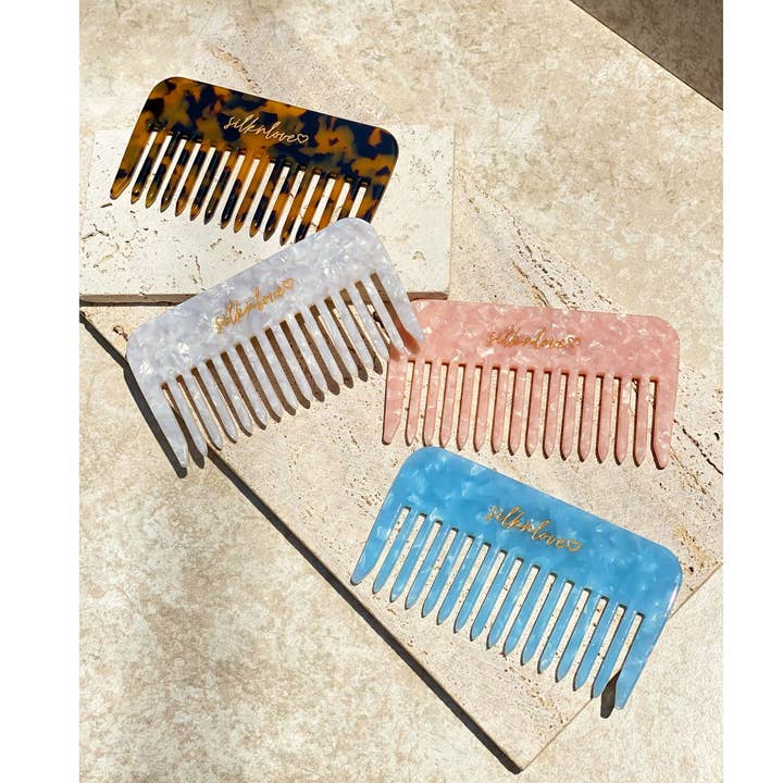 Den væsentlige kam | Pocket Wide Tooth Comb for engroshandel hos Silknlove Co.