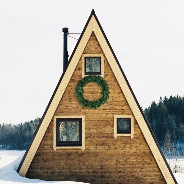 Larksilk - Wholesale Wreath - 48" Deluxe Evergreen Double Wreath Christmas Décor2