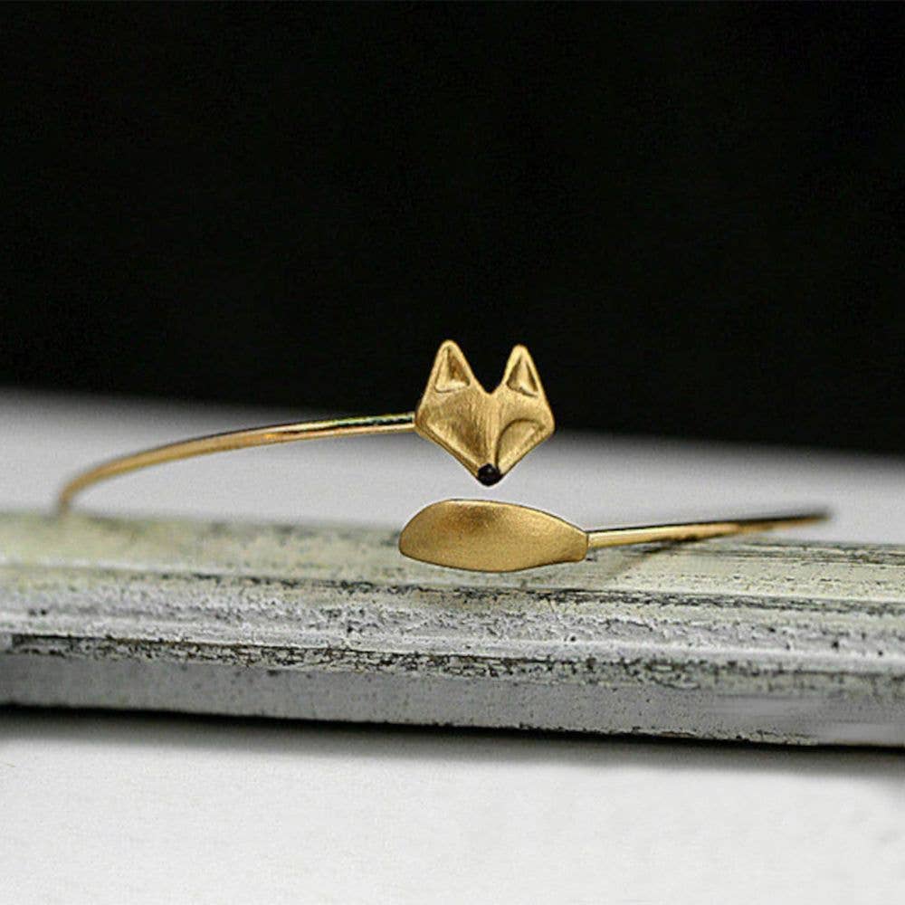 Ashlen - Wholesale Cuff Bracelet - GOLD FOX BANGLE4