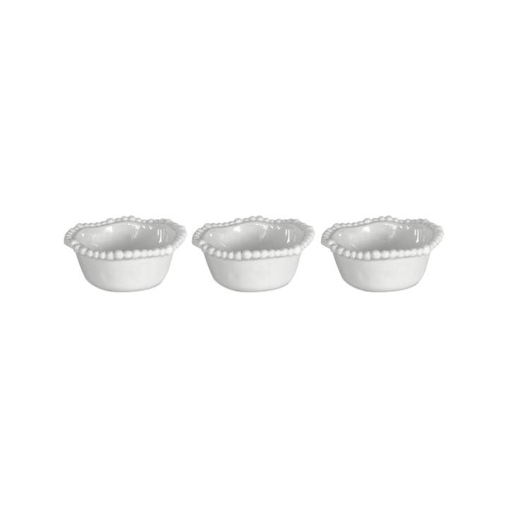 Set of 3 Melamine Bowls - White - Joke for wholesale by Baci Milano