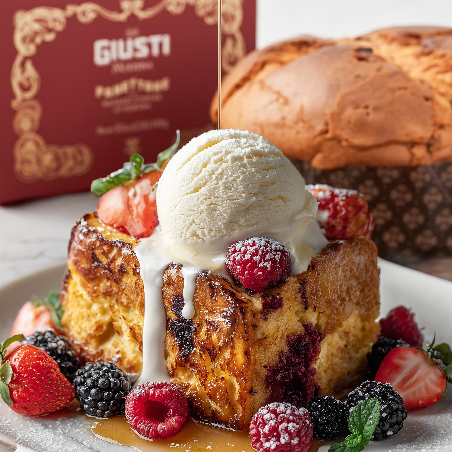 Giusti - Wholesale Cake - Giusti Italian Handmade Panettone - Fruit Cake w/ Balsamic2