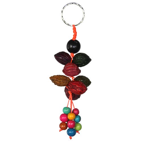 Peach Pit Key Chain for wholesale by One World Projects