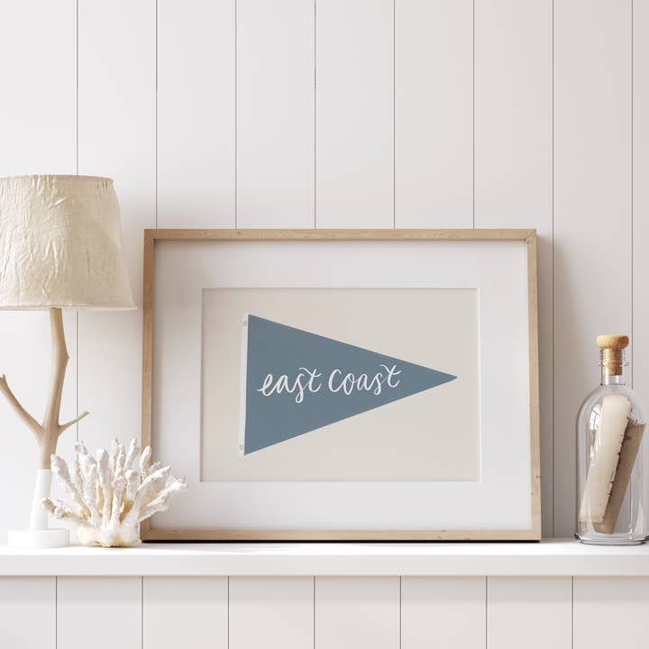 East Coast Pennant Print for wholesale by Palm Prints