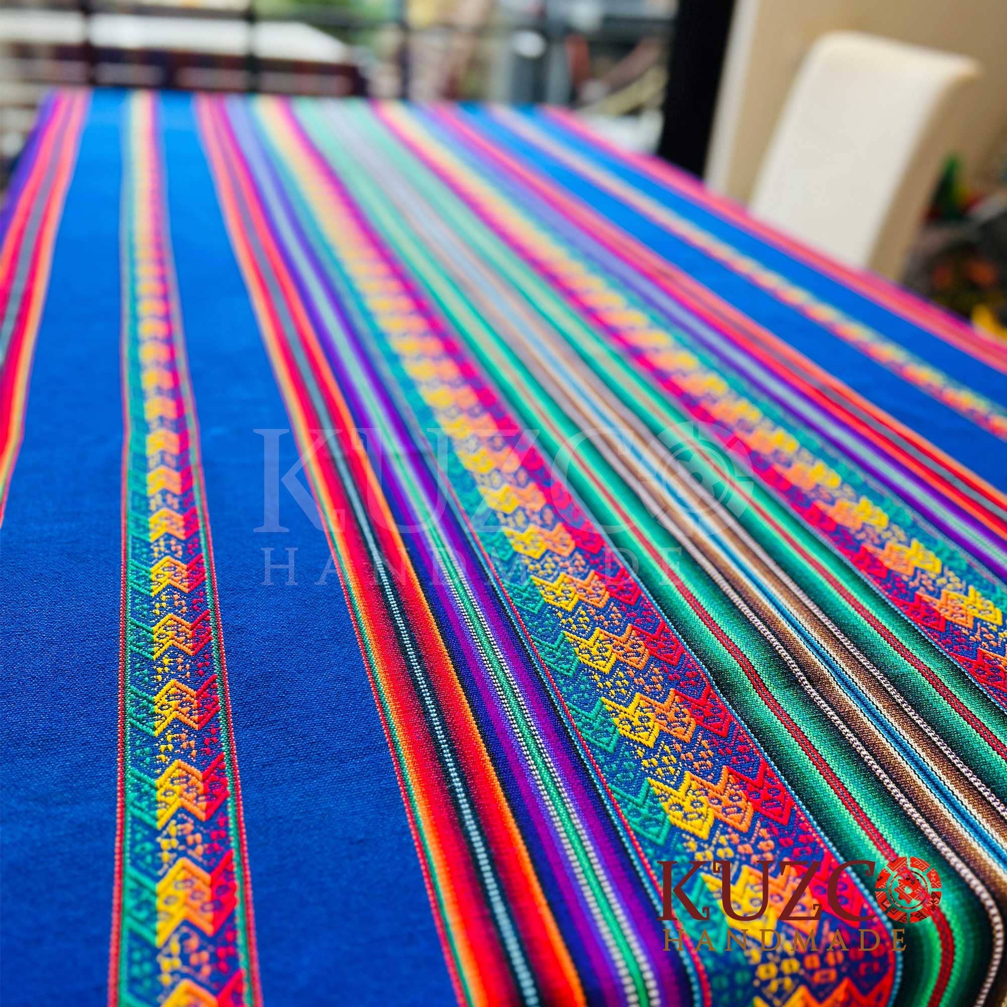 KuzcoHandmade - Vendita all'ingrosso Tovaglie - Tessuto in aguayo andino peruviano realizzato a mano6