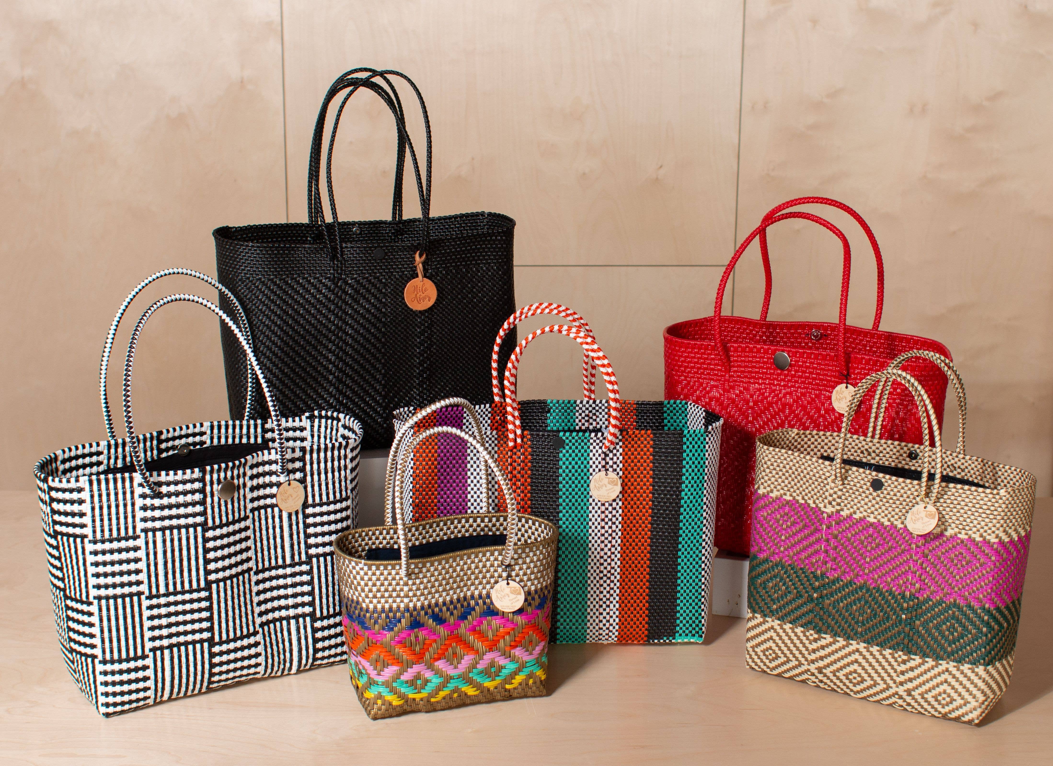 Hilo de Amor LLC - Vente Tote bag – femme - Lot de 6 sacs fourre-tout tissés à la main de Oaxaca1