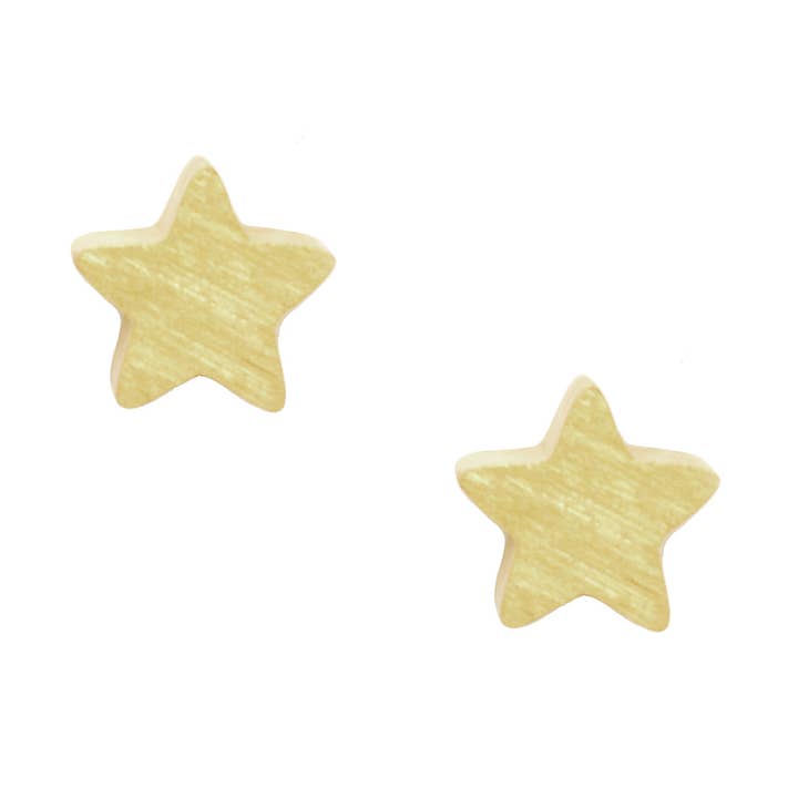 Orecchino a stella in oro per la vendita all'ingrosso da parte di White Leaf